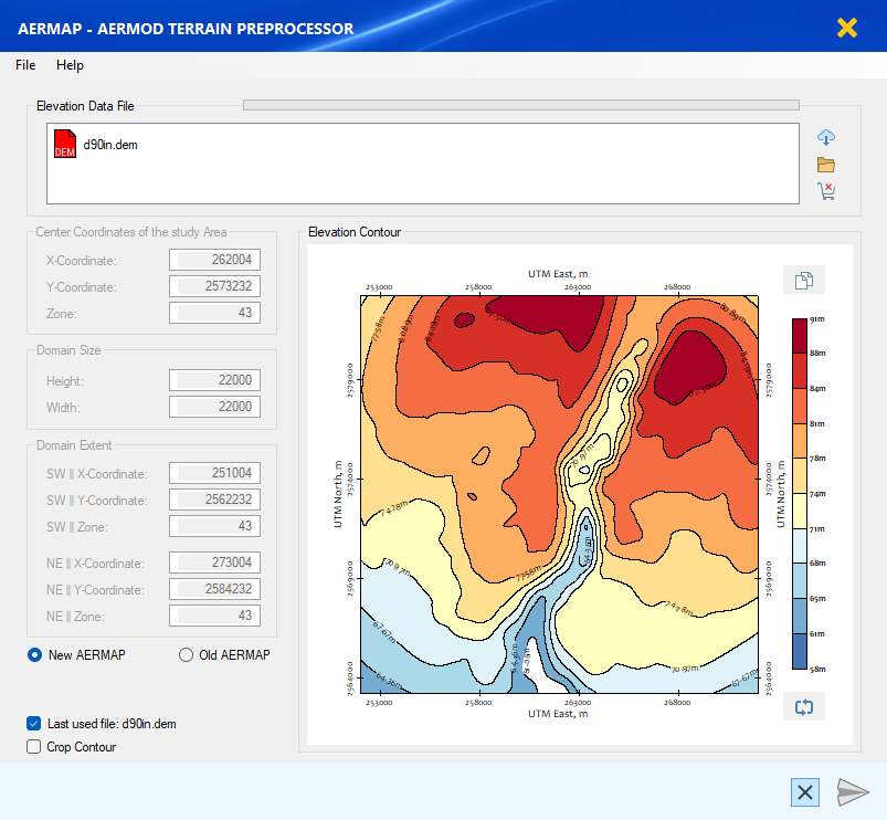 AERMAP Module Screenshot